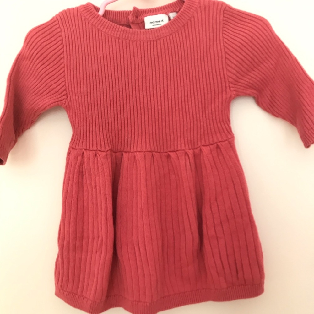 Baby girl “Name it” dark orange knit tunic
